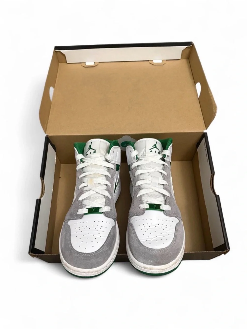Nike Air Jordan 1 Mid SE in Green/Gray